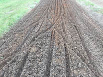 Soils drained by cutting trenches 